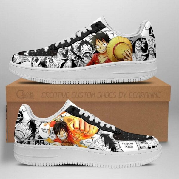 One Piece Air Shoes Custom Manga Mixed Anime Sneakers 1