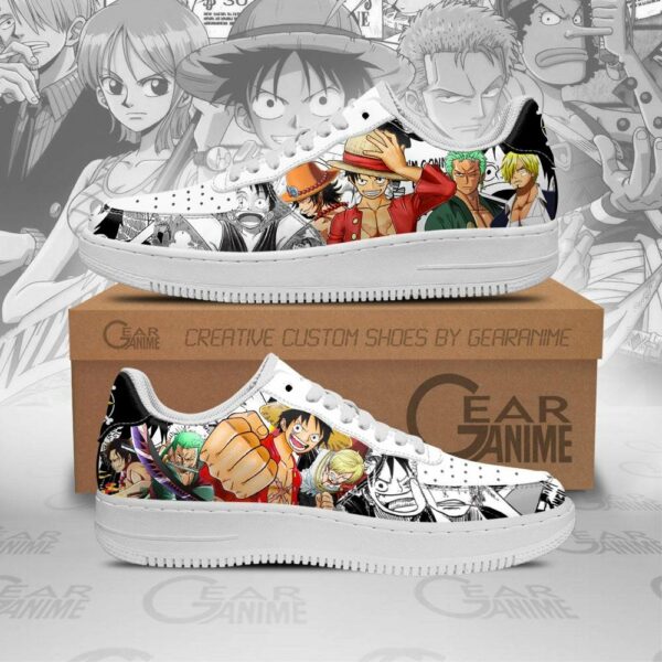 One Piece Air Shoes Mixed Manga Style Anime Sneakers 1