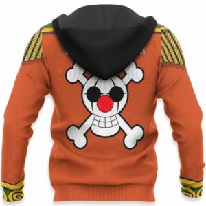 One Piece Buggy Uniform Hoodie Shirt Anime Zip Jacket 10