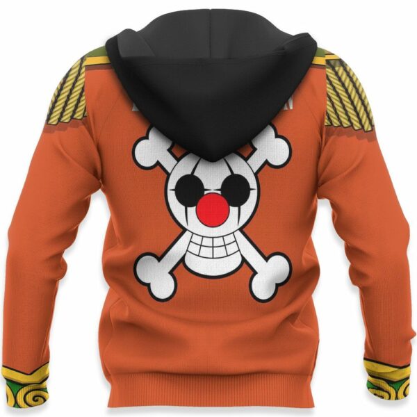 One Piece Buggy Uniform Hoodie Shirt Anime Zip Jacket 5