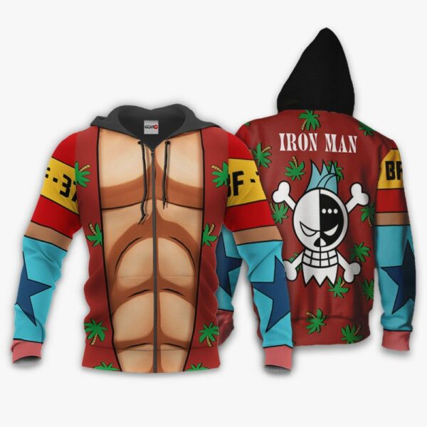 One Piece Franky Uniform Hoodie Custom One Piece Anime Merch Clothes 1