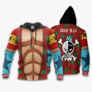 One Piece Franky Uniform Hoodie Custom One Piece Anime Merch Clothes 8