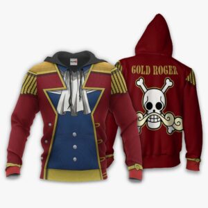 One Piece Gol D. Roger Hoodie Shirt Anime Zip Jacket 8