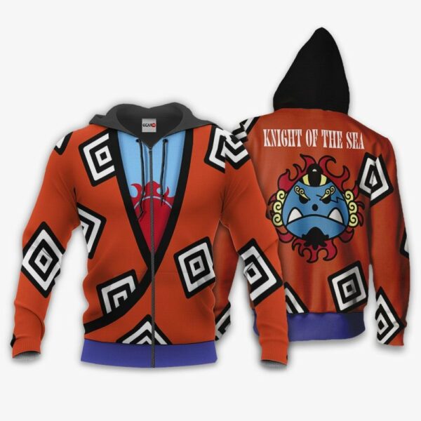 One Piece Jinbei Uniform Hoodie Shirt Anime Zip Jacket 1