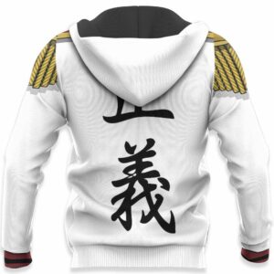 One Piece Monkey D Garp Uniform Hoodie Shirt Anime Zip Jacket 10