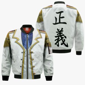 One Piece Monkey D Garp Uniform Hoodie Shirt Anime Zip Jacket 9