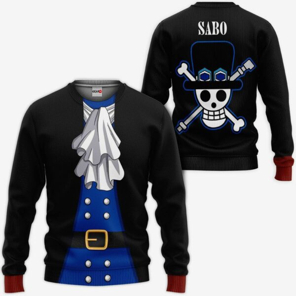 One Piece Sabo Hoodie Shirt Anime Zip Jacket 2