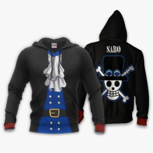 One Piece Sabo Hoodie Shirt Anime Zip Jacket 8