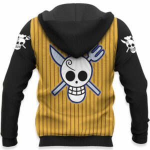 One Piece Sanji Black Leg Hoodie Shirt Uniform Anime Zip Jacket 10