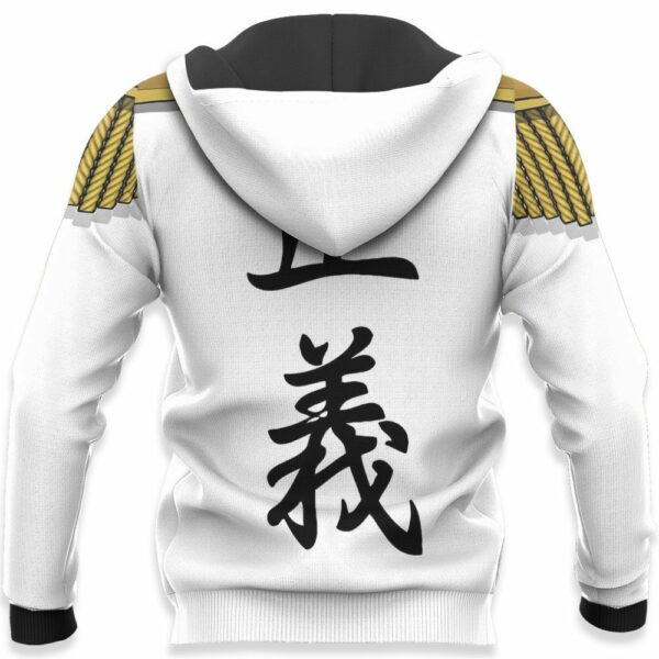One Piece Smoker Marine Hoodie Shirt Anime Zip Jacket 5