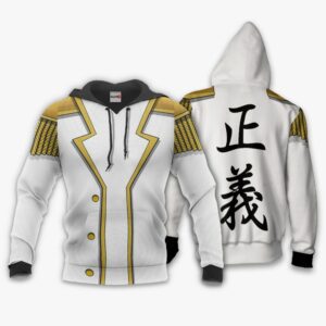 One Piece Smoker Marine Hoodie Shirt Anime Zip Jacket 8