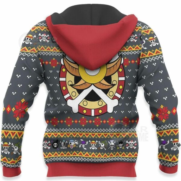 One Piece Ugly Christmas Sweater Straw Hat Priate Xmas Hoodie 4