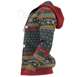 One Piece Ugly Christmas Sweater Straw Hat Priate Xmas Hoodie 9