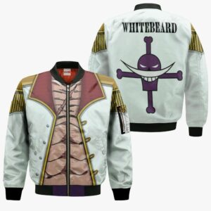 One Piece Whitebeard Uniform Hoodie Shirt Anime Zip Jacket 9