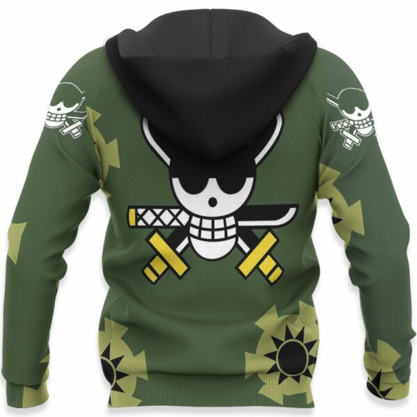 One Piece Zoro Wano Arc Hoodie Shirt Anime Zip Jacket 5