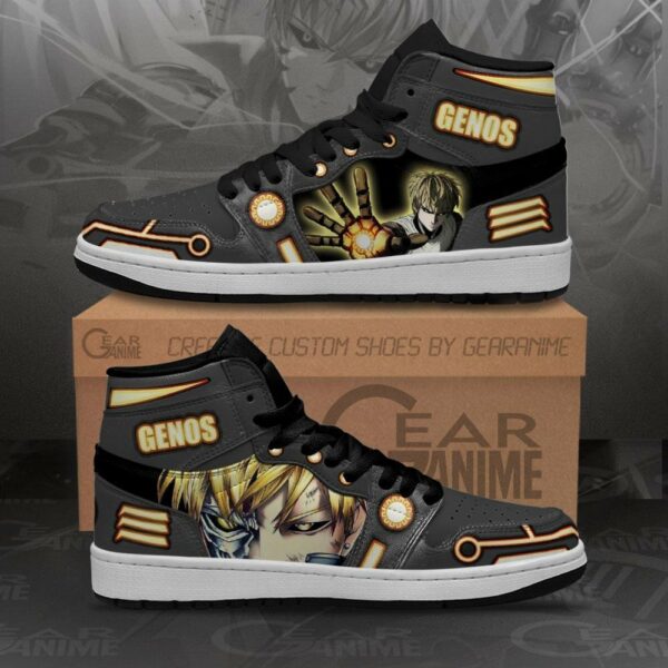 One Punch Man Genos Shoes Anime Custom Sneakers MN10 2