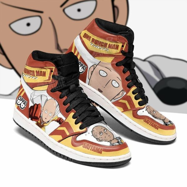 One Punch Man Shoes Saitama Funny Face Custom Sneakers 1