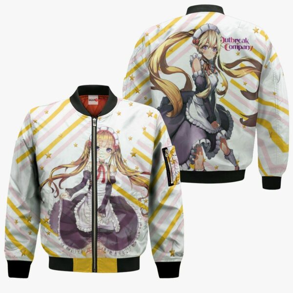 Outbreak Company Hoodie Myucel Foaran Anime Zip Jacket 4