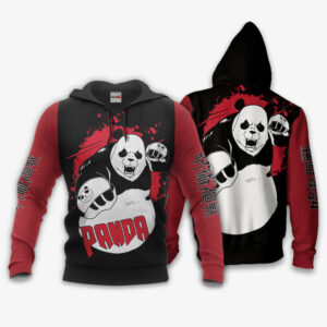 Panda Hoodie Custom Jujutsu Kaisen Anime Merch Clothes Monochrome 8