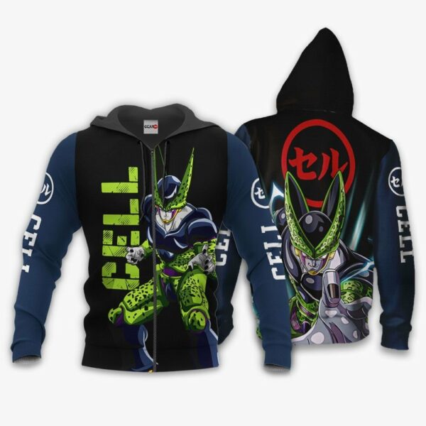 Perfect Cell Hoodie Shirt Dragon Ball Anime Zip Jacket 1