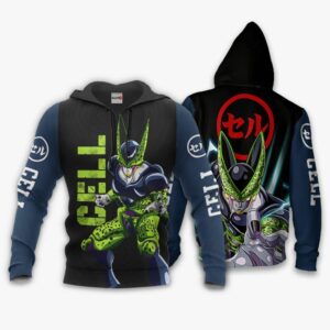 Perfect Cell Hoodie Shirt Dragon Ball Anime Zip Jacket 8