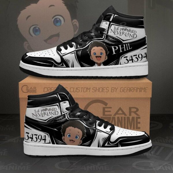 Phil The Promised Neverland Shoes Custom Anime Sneakers Fan Gift Idea 1