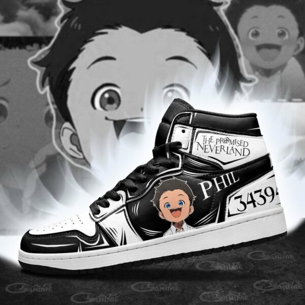 Phil The Promised Neverland Shoes Custom Anime Sneakers Fan Gift Idea 3