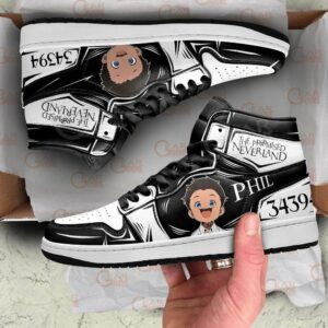 Phil The Promised Neverland Shoes Custom Anime Sneakers Fan Gift Idea 7