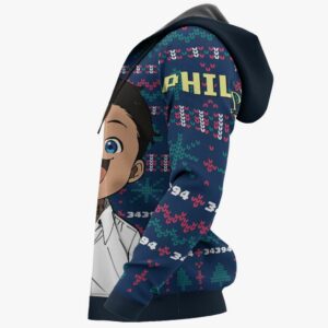 Phil Ugly Christmas Sweater Custom Anime The Promised Neverland XS12 9