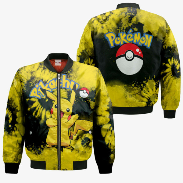 Pikachu Hoodie Custom Tie Dye Pokemon Anime Shirts 4