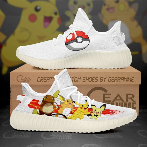 Pikachu Evolution Shoes Pokemon Anime Sneakers SA11 1