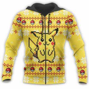 Pikachu Pokemon Ugly Christmas Sweater Custom Xmas Gift 13