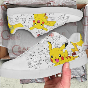 Pikachu Skate Shoes Pokemon Custom Anime Sneakers SK11 7