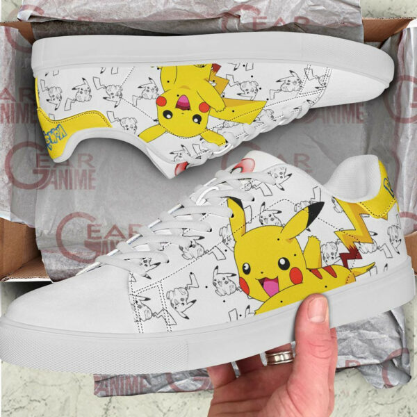 Pikachu Skate Shoes Pokemon Custom Anime Sneakers SK11 4
