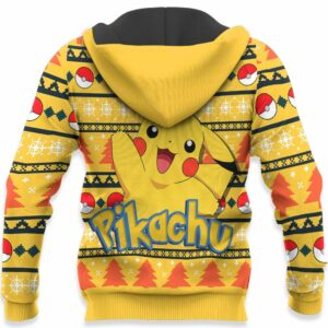 Pikachu Ugly Christmas Sweater Custom Anime Pokemon XS12 8