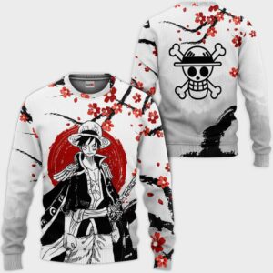 Pirate King Luffy Hoodie Custom One Piece Anime Shirts 8