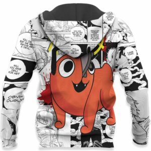 Pochita Hoodie Custom Manga Style Chainsaw Man Anime Jacket Shirt 10