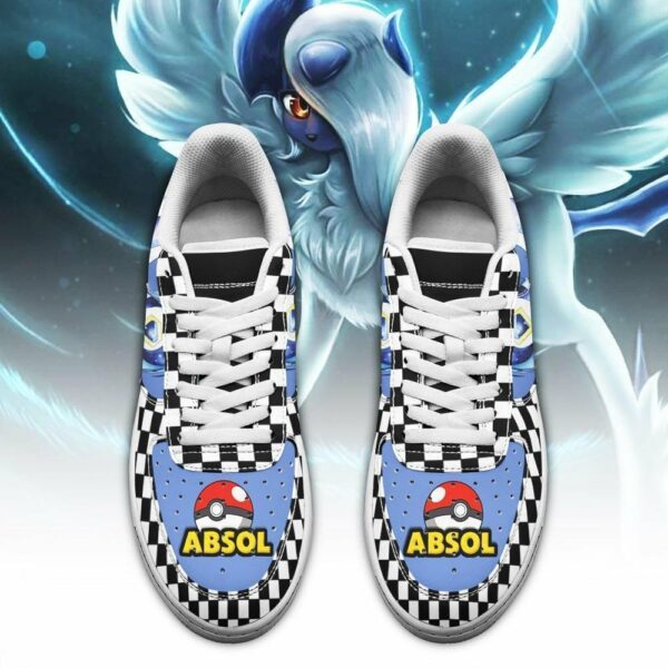 Poke Absol Shoes Checkerboard Custom Pokemon Sneakers 2