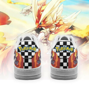 Poke Blaziken Shoes Checkerboard Custom Pokemon Sneakers 5
