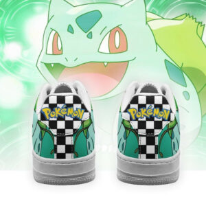 Poke Bulbasaur Shoes Checkerboard Custom Pokemon Sneakers 5