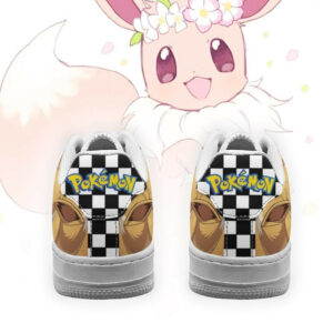 Poke Eevee Shoes Checkerboard Custom Pokemon Sneakers 5