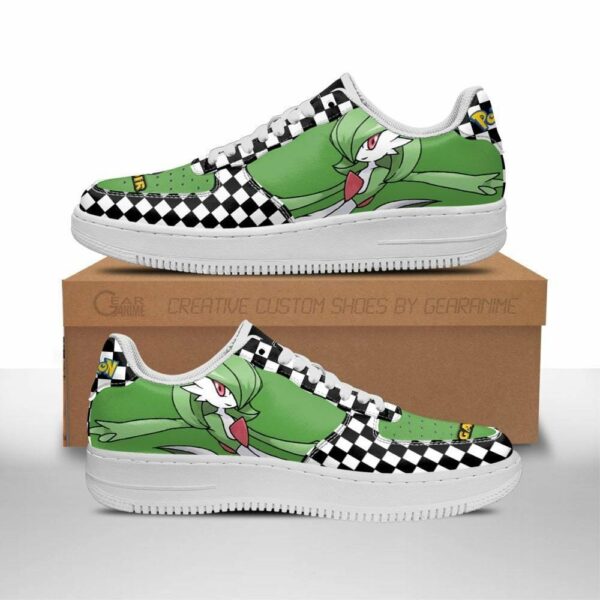 Poke Gardevoir Shoes Checkerboard Custom Pokemon Sneakers 1