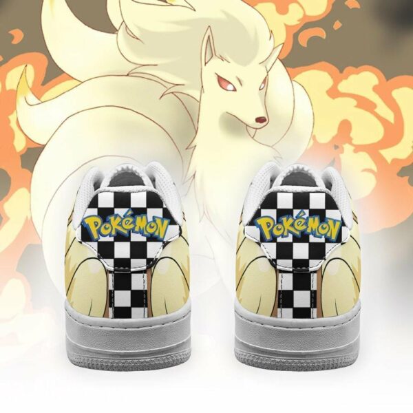 Poke Ninetales Shoes Checkerboard Custom Pokemon Sneakers 3