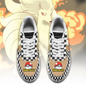Poke Ninetales Shoes Checkerboard Custom Pokemon Sneakers 4