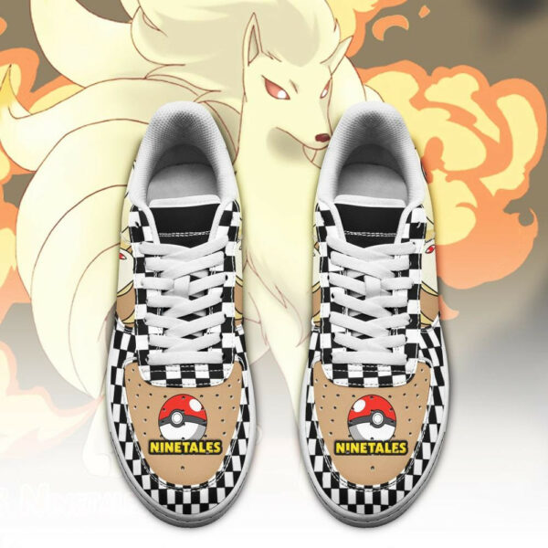 Poke Ninetales Shoes Checkerboard Custom Pokemon Sneakers 2
