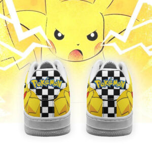 Poke Pikachu Shoes Checkerboard Custom Pokemon Sneakers 5