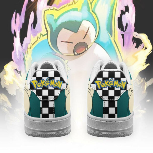 Poke Snorlax Shoes Checkerboard Custom Pokemon Sneakers 3