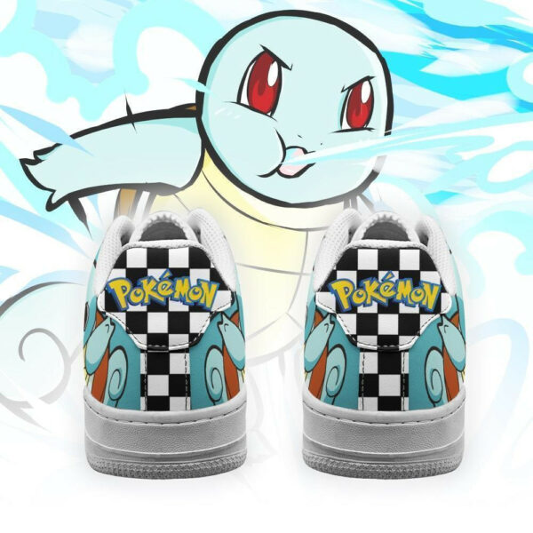 Poke Squirtle Shoes Checkerboard Custom Pokemon Sneakers 3