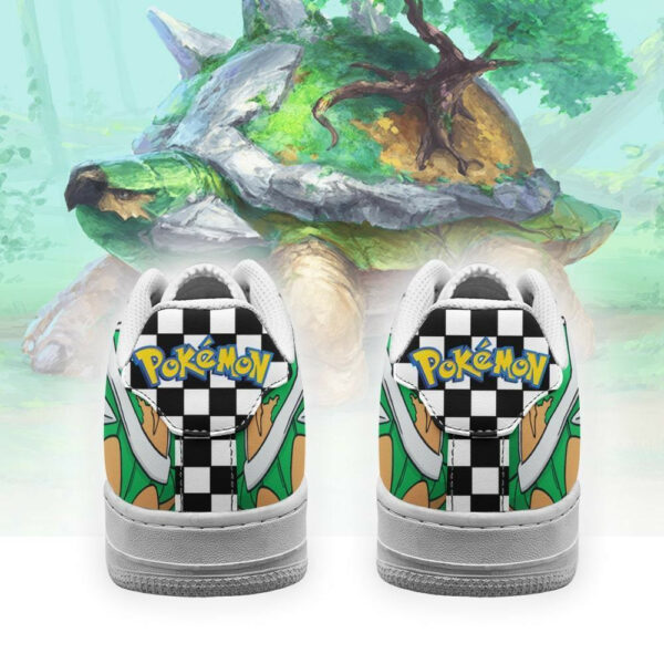 Poke Torterra Shoes Checkerboard Custom Pokemon Sneakers 3