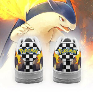 Poke Typhlosion Shoes Checkerboard Custom Pokemon Sneakers 5